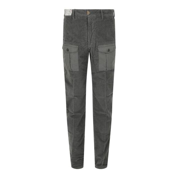 Slowear Incotex Corduroy Cargo Pants Grey Mens